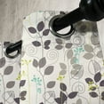 thumbnail image 3 of Ambesonne Floral Grommet Curtain, Doodle Leaves Earth Tone, 50" x 120", Dark Taupe Coconut, 3 of 6