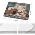 thumbnail image 2 of Cute Mouse Pad, Cat Mouse Pad, Mouse Pad Non-Slip Rubber Base Mouse Pads for Office Laptop, Cat Guitar Rock Music, Music Lovers Gift, Gifts for Friends 8x10 Inch, 2 of 7
