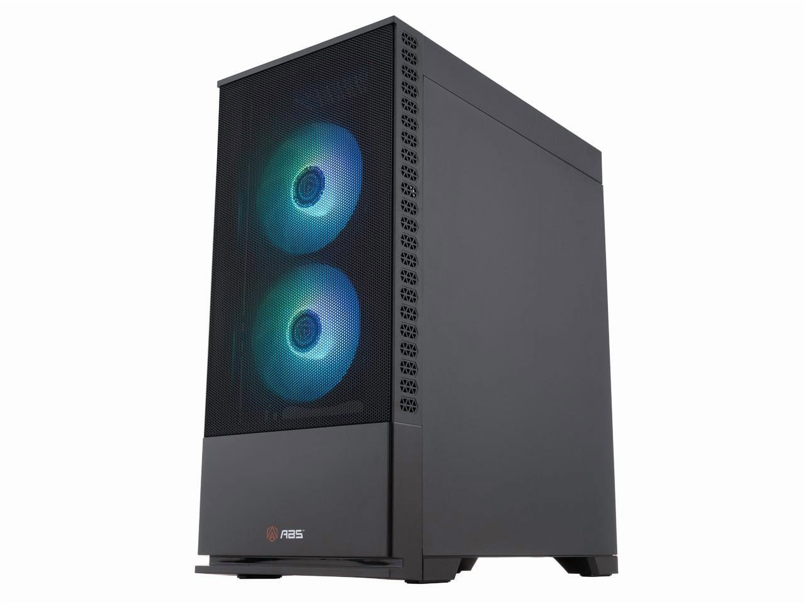 ABS Cyclone Aqua Gaming PC Powered by Asus - Windows 11 - Intel Core i5-14400F - GeForce RTX 5060 - DLSS 4 - AI-Powered Performance - 32GB DDR4 3200 - 1TB M.2 NVMe SSD - CA14400F50602