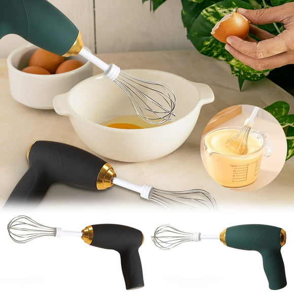 Xihbxyly Minibatidor de Crema Inalámbrico, Batidor de Mano de Alta Potencia, Batido y Mezcla Eficientes, Diseño Fácil de Limpiar, Ligero y Portátil, Multifuncional para Crema y Huevos, Cable Usb Incl
