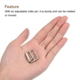 thumbnail image 5 of 8Pack Metal Roller Buckles, 20mm (0.8") Triglides Slider Movable Bar Strap Adjuster Rectangle Keeper (Matte Silver), 5 of 6