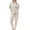 White 2 pieces outfits, variant on Usmixi Holiday Lounge Set for Women Plush Homewear Matching Sets for Women Open Zipper Drawstring Hooded Coat and Jogger Pant 2 Pieces Outfit Winter Warm Fleece Pajamas Set up to 60% off