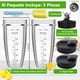 thumbnail image 3 of Compatible Piezas de Repuesto para Licuadora Ninja, 2 Vaso de 24 Onzas, Con Cubierta, Hoja Extractora de 7 Aletas, Para Ninja Auto IQ Ninja[4 pulgadas, 7 cuchillas], Adecuado Para Uso Familiar Diario, 3 of 7