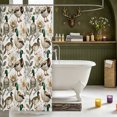 thumbnail image 3 of Manfei Rustic Aniaml Mallard Shower Curtain 72Wx72L,Vintage Countryside FloralBathroom Curtain, 3 of 5