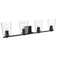 thumbnail image 3 of Living District Kacey 4 Light Black And Clear Bath Sconce, 3 of 6