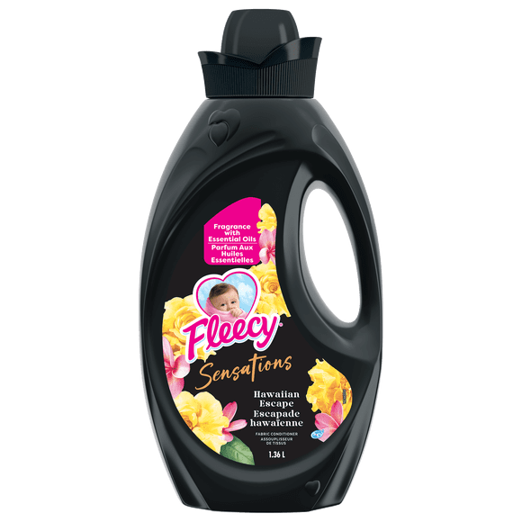 Fleecy Sensations Liquid Fabric Conditioner, Hawaiian Escape Scent, 1.36 L