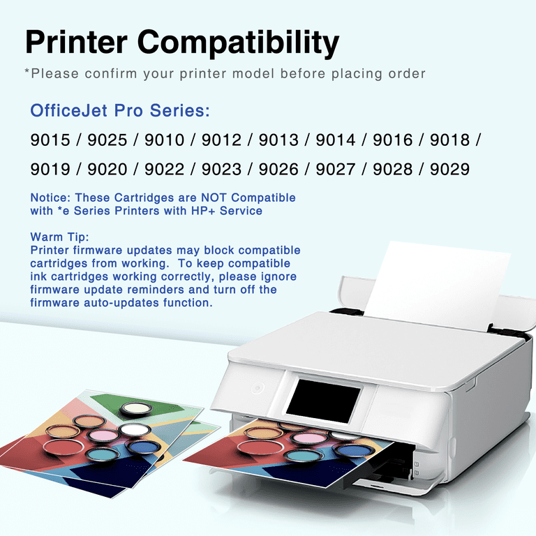 963XL Inktcartridges Compatibel Met HP OfficeJet Pro 9010, 9012, 9014, 9015, 9016, 9018, 9019, 9020 – 4 Stuks (zwart, Cyaan, Magenta, Geel) Met Chip