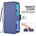 thumbnail image 4 of Cover for Huawei P30pro Cover, Mobile Phone Cover Compatible with Huawei P30pro, Mobile Phone Pocket Protective Cover Bag Case Fabric And Pu Leather with Credit Card Holder, Blue, 4 of 7
