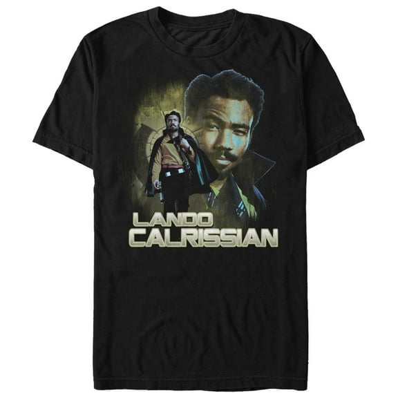 Men's Solo: A Star Wars Story Lando Smuggler Graphic Tee Black 4X Large