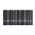 thumbnail image 2 of Haosy Dark Navy Blue Plaid Bathroom Rugs Non Slip Absorbent Soft Plush Quick Dry Bath Mat, 39"x20", 2 of 8