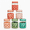 Pink, variant on Micebay 6-Pack 16 oz Overnight Oats Containers with Lids and Silicone Sleeves, Glass Mason Jars with Airtight Lid, Dishwasher Safe, Meal Prep Jar