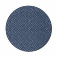thumbnail image 1 of Abstract Mouse Pad for Computers, Repeating Illustration of Hand Drawn Like Stars Night Sky Inspired Pattern, Round Non-Slip Thick Rubber Modern Mousepad, 8" Round, Slate Blue White, by Ambesonne, 1 of 2