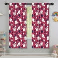 thumbnail image 5 of Blackout Kids Curtains,Red Baseballs and Stars Pattern Childrens Insulated Curtains Set Of 2,Bedroom Essentials,Toddler Room Decor 42"x63", 5 of 5