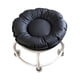 thumbnail image 3 of Taburete bajo con ruedas, silla giratoria, para hombre y mujer, taburete multiusos con negro, 3 of 9