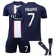 thumbnail image 1 of Messi #30 Jersey Local 2022-2023 Nueva temporada Camisetas de fútbol de París Jersey Set-22-23 Mbappe 7-adultos S (165-170CM) BmatwkZeng Bmatwe Jersey, 1 of 2