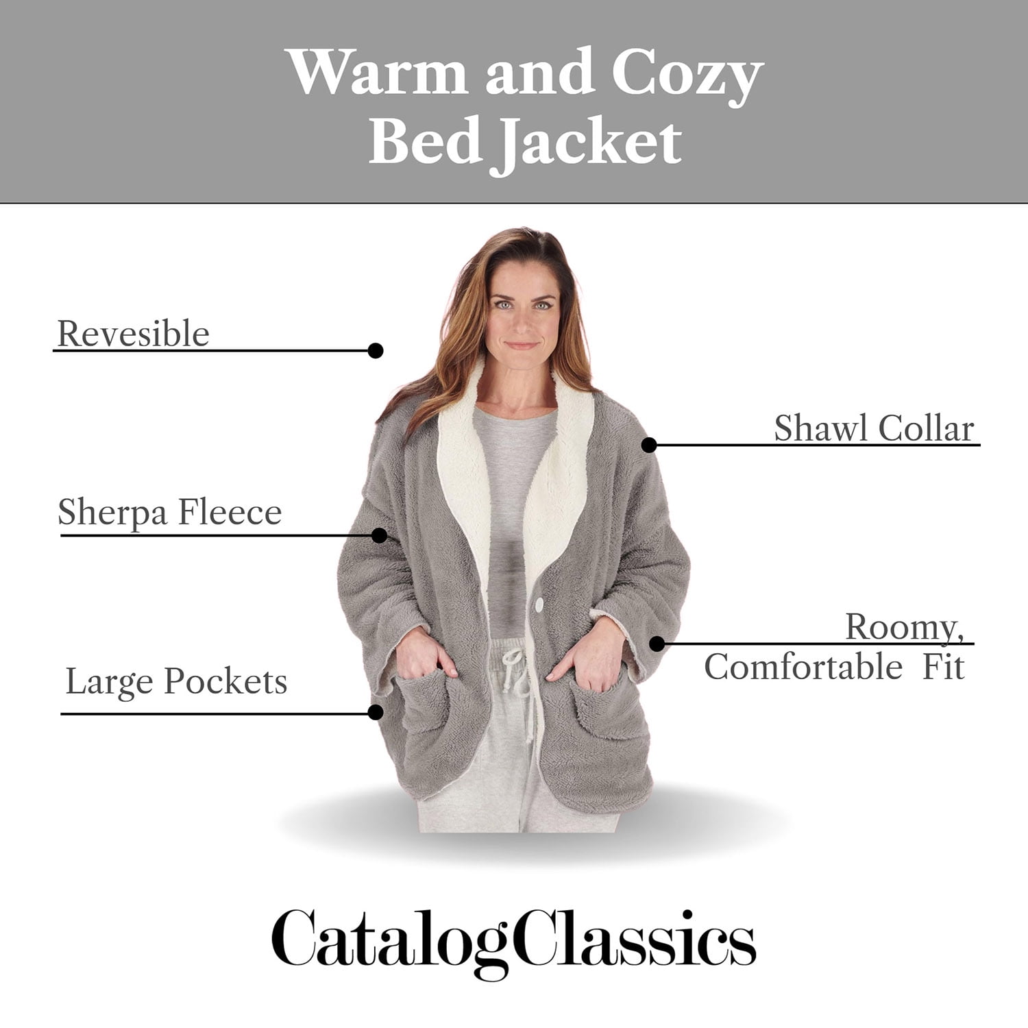 Fuzzy bed jacket deals