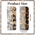 thumbnail image 2 of OPALESQUE Mini Cellulose Wide Tooth Comb,2 Pack Portable Hair Detangling Comb Small Leopard Purse Comb No Handle Pocket Size Tortoise Hair Comb for Thick Curly Wavy Wet and Dry Hair, 2 of 7