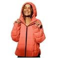 thumbnail image 2 of LEKWK Quilted Jackets for Women Zip up Lightweight Hooded Warm Puffer Padded Coats Long Sleeve Casual Workout Packable Down Jacket with Pockets, 2 of 9