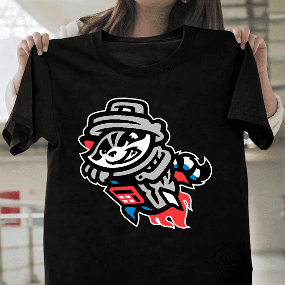 Rocket City Trash Pandas Minor League Baseball Team Gear Unisex T-Shirt, up to size 3XL.