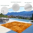thumbnail image 3 of Outdoor Rug 3x5 ft Modern Artificial Outdoor Large Area Rug Non Slip Rubber Orange Abstract Art Front Door Mat RV Rug Camping Carpet Patio Outdoor Rugs for Backyard Balcony Deck Porch Indoor, 3 of 9
