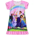 thumbnail image 4 of Vestidos infantiles para niñas, Encanto de Disney, vestido de verano de dibujos animados, pijamas para niñas pequeñas, camisones de seda de leche de princesa para niñas, 4 of 5