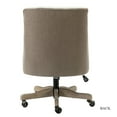 thumbnail image 4 of 14 Karat Home Swivel Office Chair with Tuft Back, Modern Armless Task Chair with Solid Wood Five-Pronged Base, Truffle, 4 of 9