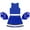 Blue, variant on Aislor Kids Girls Cheer Leader Tank Tops Skirts and Pom Pom Set High School Students Cheerleading Dancewear