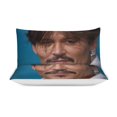 thumbnail image 4 of Johnny Depp Gentle Texture Machine Washable Bedding Essentials Soft Touch Duvet Cover Sets for Home, 4 of 5