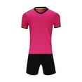 thumbnail image 2 of NAISIBABY Boys Active Shorts Sets Size 10-12, Performance Shirt Athletic Basketball Shorts Sport Outfit 2-Piece Hot Pink, 2 of 4