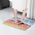 thumbnail image 4 of Rainbow Ethnic Pattern Flannel Non Slip Door Rugs,Washable Door Mats Indoor,Decorative Door Mats,Dirt-Resistant and Absorbent Doormat for Entrance,Bedroom,Kitchen,Bathroom,31.5x17in(80x43cm), 4 of 4