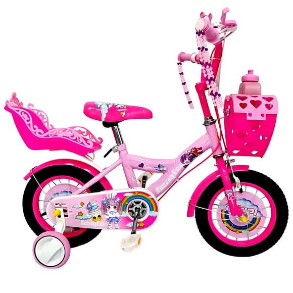 Bicicleta Infantil Niñas R-16 Portamuñecas Ruedas Auxiliares