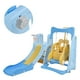 thumbnail image 3 of Juego de columpio escalador para niños, columpio con tobogán para niños pequeños y bebés, columpio con tobogán para interiores elaborado con cuidado, 3 of 8