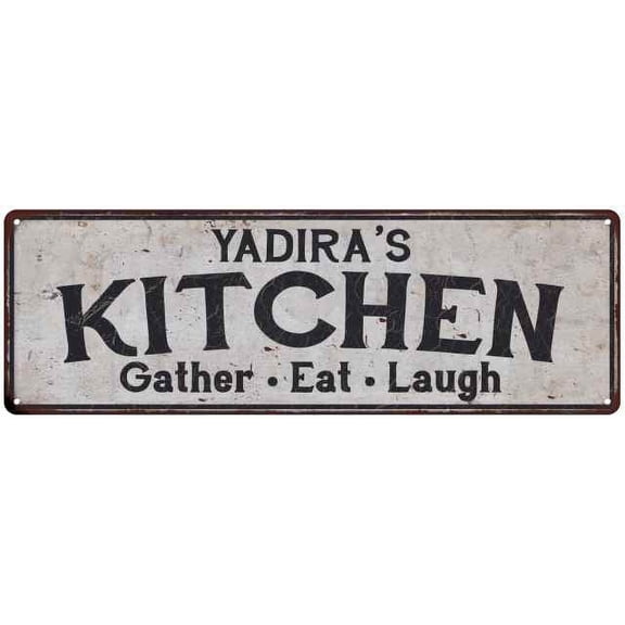 YADIRA's Kitchen Gift Rustic Chic Decor Gift 6x18 Sign 206180051587