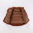 thumbnail image 5 of YOUYEDIAN Kids Quilted Vest Jacket Boys Girls Winter Windbreaker Warm Zipper Mock Neck Padded Coat, 5 of 5