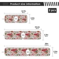 thumbnail image 4 of Coolnut Cheerful Christmas 2PCS Kitchen Faucet Mat Bathroom Faucet Mat Sink Microfiber Cloth Faucet Splash Catcher Faucet Mat Dish Drying Mat Sink Mat for Kitchen Sink 30x5in, 4 of 7