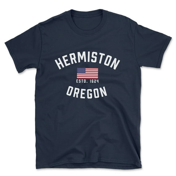 Hermiston Oregon Patriot Men's Cotton T-Shirt