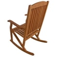 thumbnail image 4 of Leigh Country Sequoia Series Adult Rustic Acacia Hardwood Garden Relaxation Rocking Chair, Brown, 4 of 8