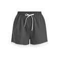 thumbnail image 5 of Women's Lace Trim Shorts, High Waisted Linen Look Casual Shorts with Drawstring and Pockets, Summer Beach Vacation Resort Outdoor Daily Wear Loose Fit Flowy Bottoms Gray XL, 5 of 7
