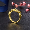 thumbnail image 4 of Qarigey Anillo de cristal para mujer, nudillo estético, joyería de moda, viaje, novia, hija, regalo, accesorios de disfraz, talla 8 Type3 NO3, 4 of 6