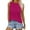 Hot Pink, variant on DQRPSEETB Tank Top for Women Cotton Women's Summer Tank Top Casual Pleated Crewneck Sleeveless Loose Shirts Going Out Tops