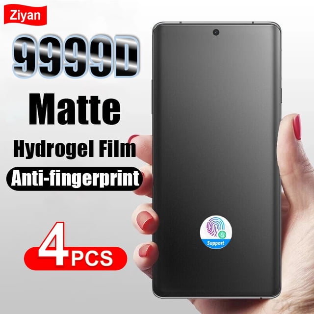 Película de hidrogel mate para móvil, Protector de pantalla para Samsung Galaxy S23, S22, S21, Note 20 Ultra, S20 FE, S10 Plus, A13, 4G, A33, A73, A53, 5G, 4 unidades