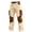 Beige@GC@, variant on Men's Baggy Corduroy Pants Wide Leg Cargo Pants for Men Trendy Buttons Patchwork Color Soft Casual Joggers With Pocket
