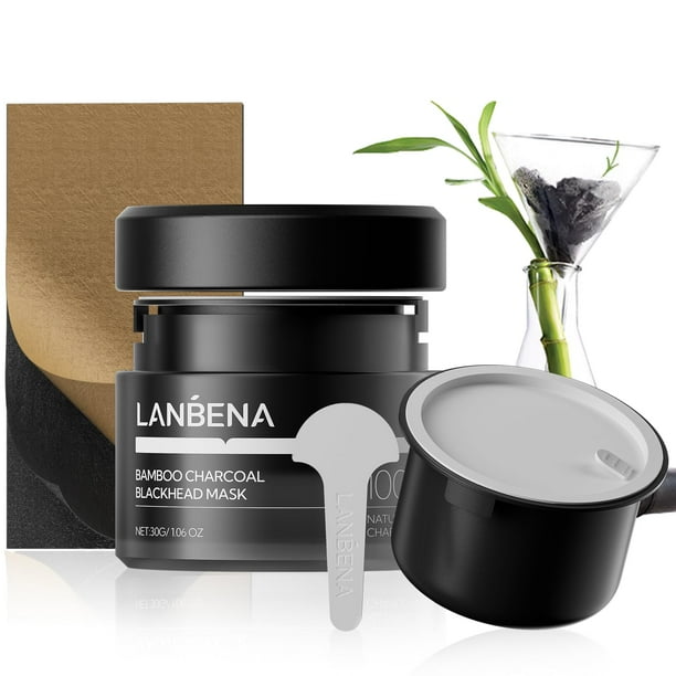 Mascarilla eliminadora de puntos negros LANBENA 3.0, diseño de carbón de bambú, nariz