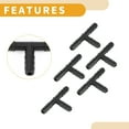 thumbnail image 5 of Unique Bargains Vacuum Tubing Connector 3/16" Hose Tee Connector for Car Nylon Black 10pcs, 5 of 7