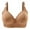 Khaki, variant on Women's Push Up Wireless Bra Comfort Support No Underwire - Lace Design, Adjustable Straps, 3/4 Cup, Daily Underwear (36-44 Sizes, BC Cups)