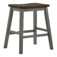 thumbnail image 4 of Hunter Solid Wood 5-Piece Counter Height Dining Set, Light Gray, 4 of 7