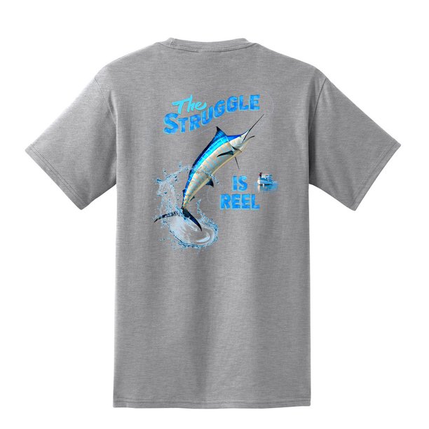 Custom Apparel R Us Big and Tall Mens T Shirt Fishing The Struggle is