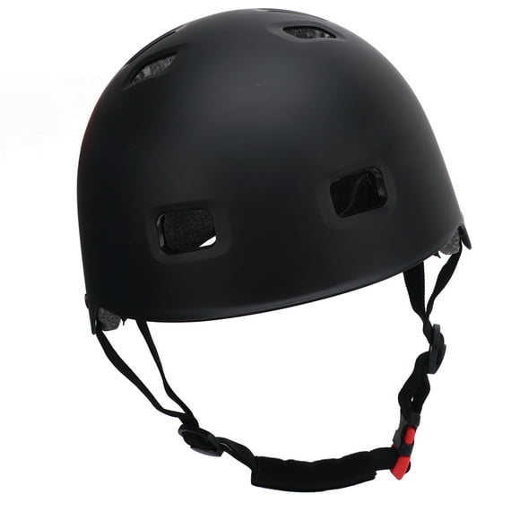 Sport Scooter Helmet, Skateboard Helmet Shock Absorbing Black for Skating L 54-60cm