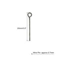 thumbnail image 2 of 500Pcs Eye Pins Jewelry Findings Eye Pins 20mm Iron Eye Pins for Jewelry Making 21 Gauge Dark Gray, 2 of 6
