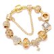 thumbnail image 1 of PULSERAS CON ABALORIOS de corazón de cristal para mujer, cadena de serpiente de Color dorado, regalo de joyería para el Día de San Valentín, 2022 Fivean unisex, 1 of 2